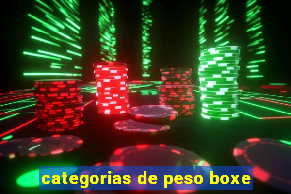 categorias de peso boxe